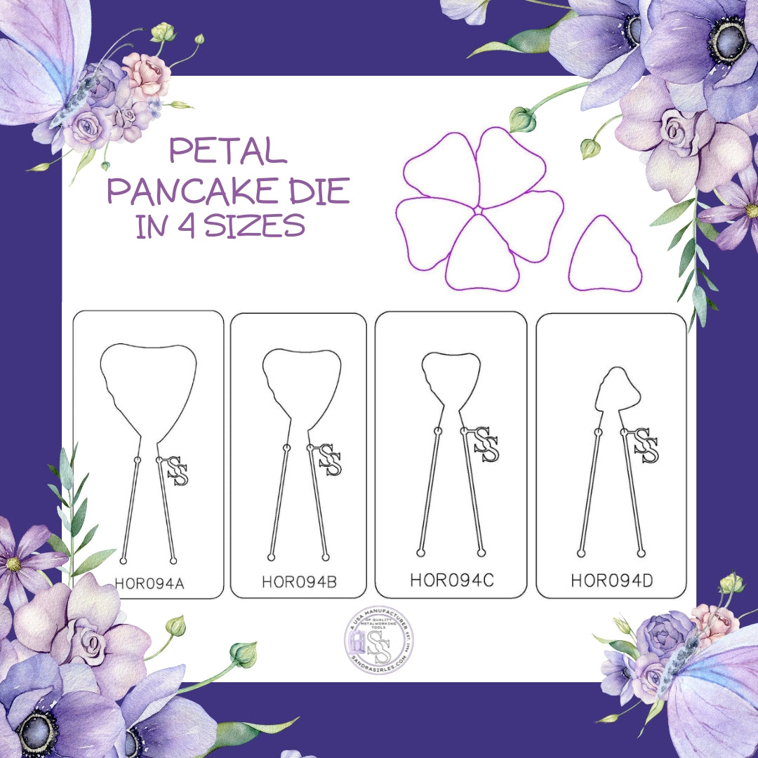 PANCAKE DIE HOR094 FLOWER PETAL